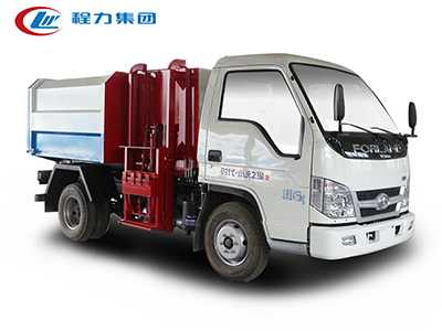 福田小卡(3方)掛桶垃圾車(chē)