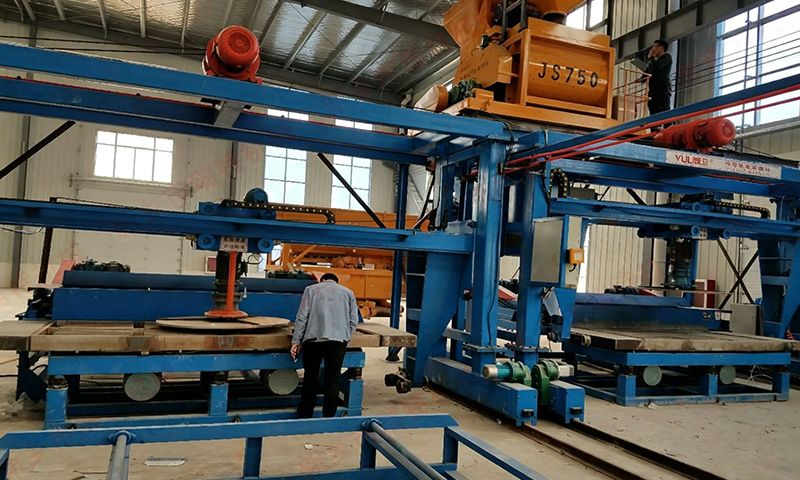 河南駐馬店-雙模自動化漏糞板生產線